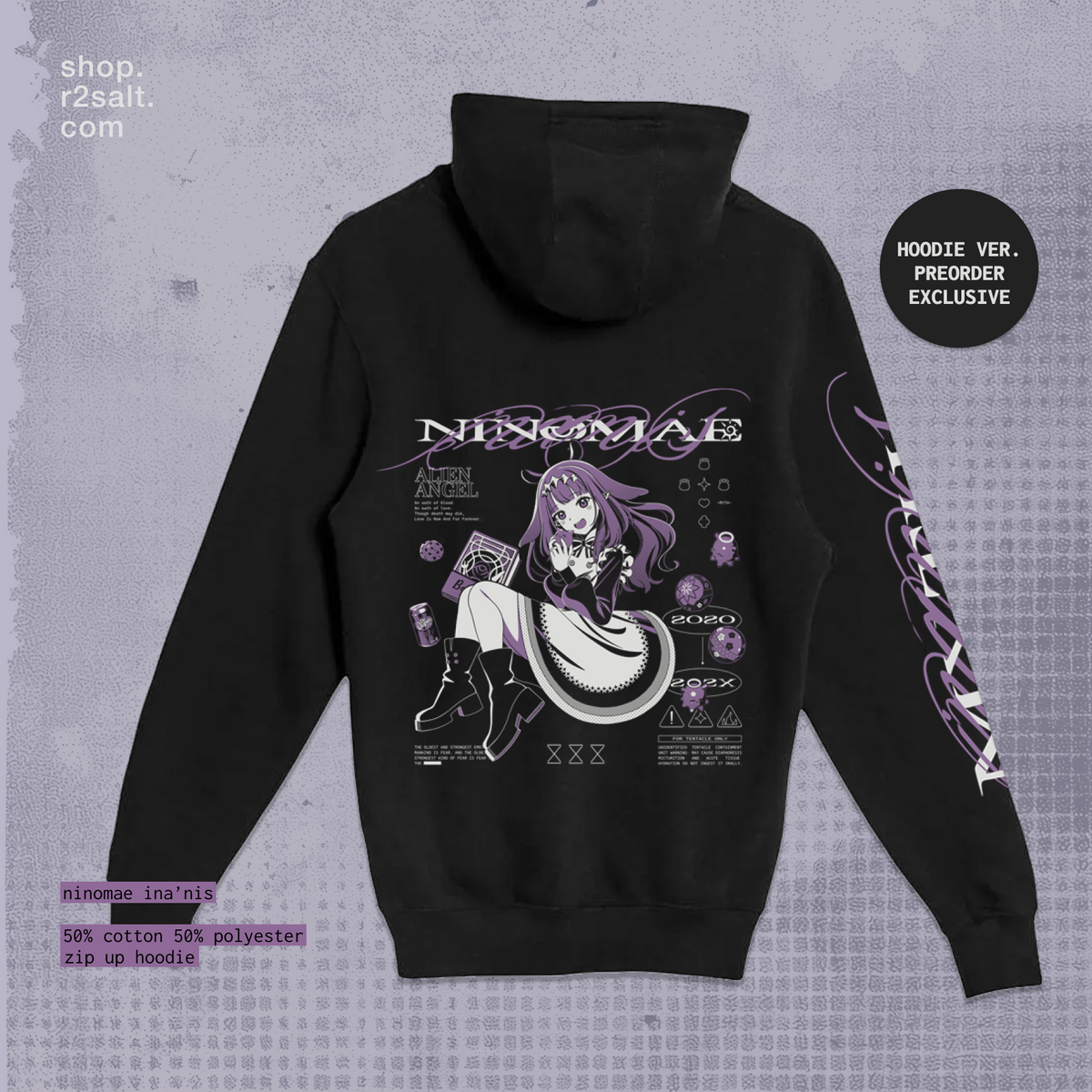 Ninomae Ina'nis Zip Hoodie