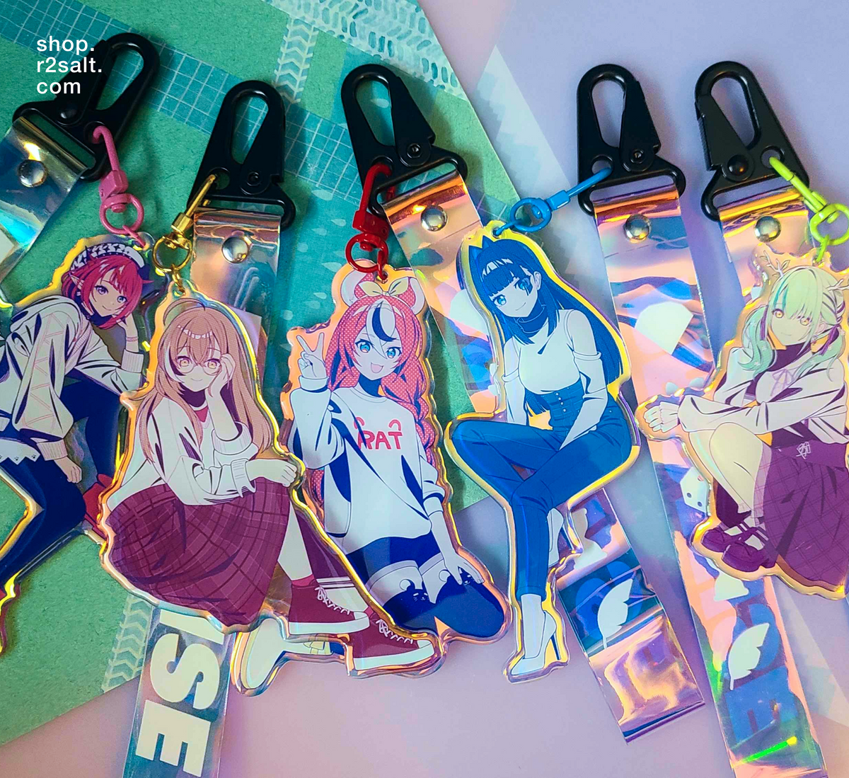 5" Hololive EN Charm + Holographic Strap Vol.1