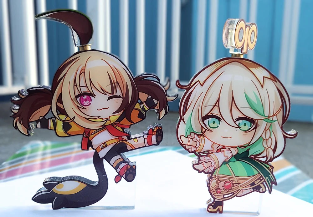Gigi & Cecilia Spinning Standee