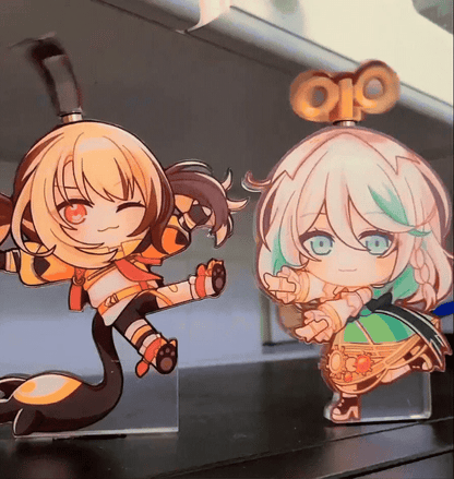 Gigi & Cecilia Spinning Standee