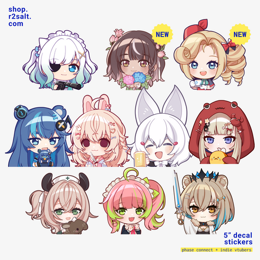 Phase Connect & Indie Vtubers 5" Decal Sticker