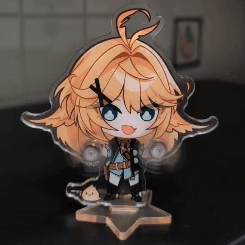 Dokibird Gun Spinning Standee
