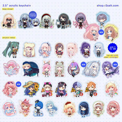Project Sekai / BanG Dream! 2.5" Acrylic Charm