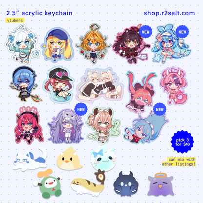 VTubers 2.5" Acrylic Charm