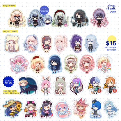 Project Sekai / Ave Mujica 2.5" Acrylic Charm