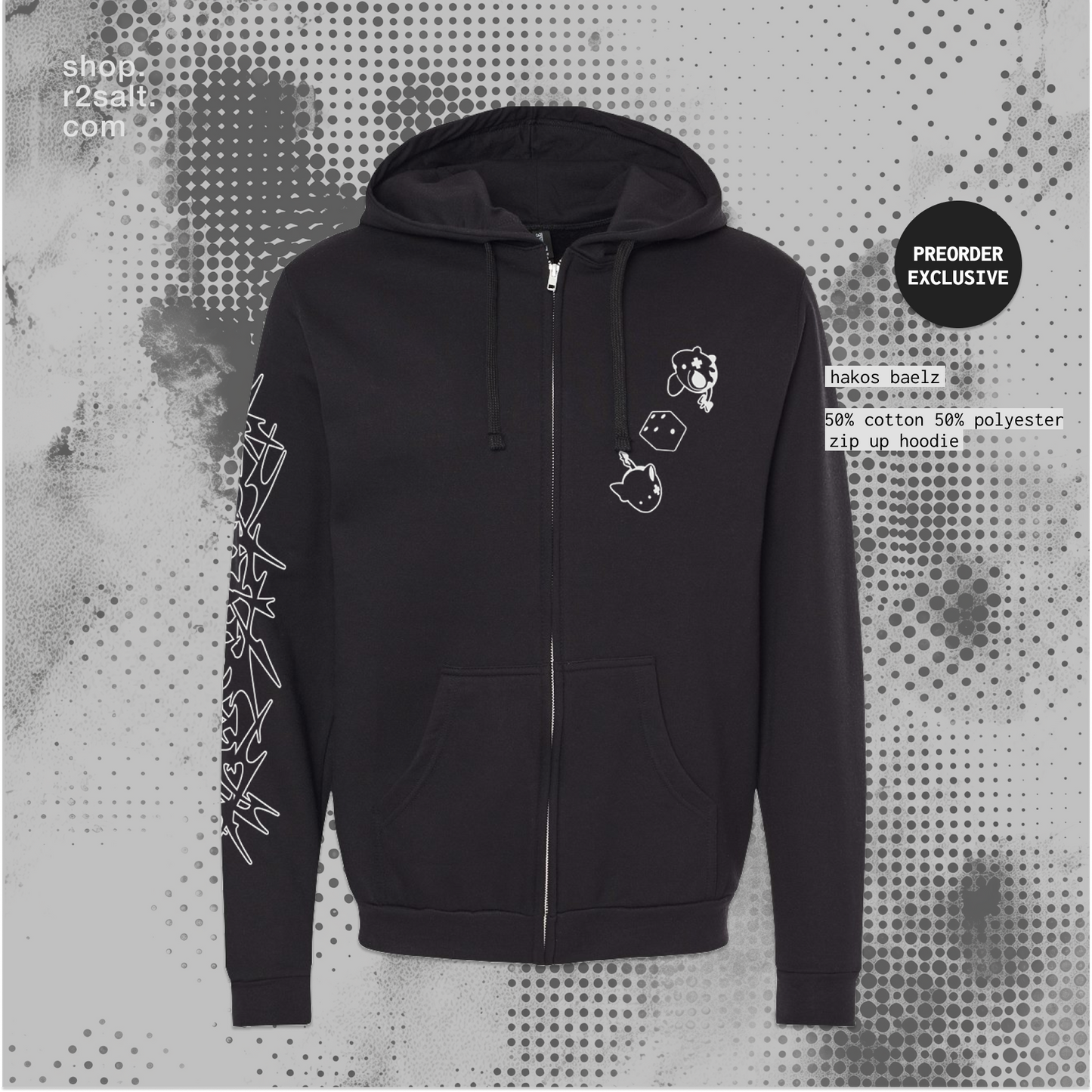 Hakos Baelz Zip Hoodie