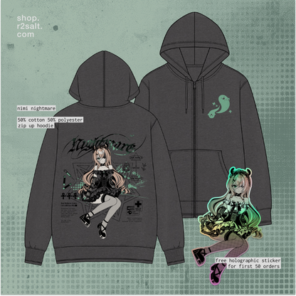 Nimi Nightmare Zip Hoodie